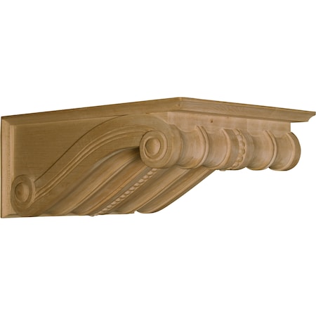 8 X 12 X 17 Buenos Aires Beaded Corbel In Soft Maple